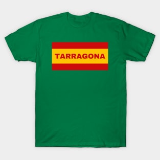 Tarragona City in Spanish Flag Colors T-Shirt